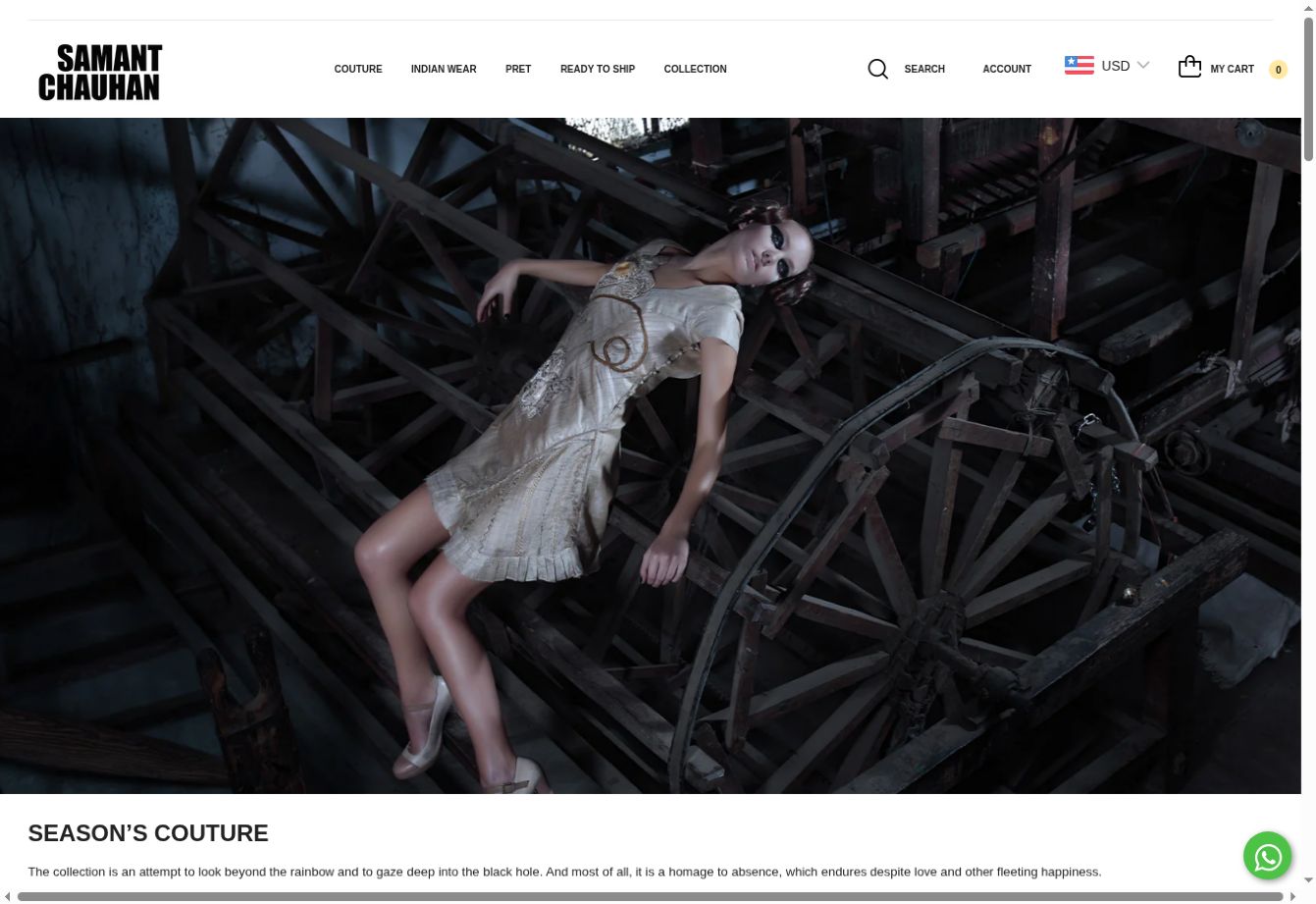 Samant Chauhan desktop website